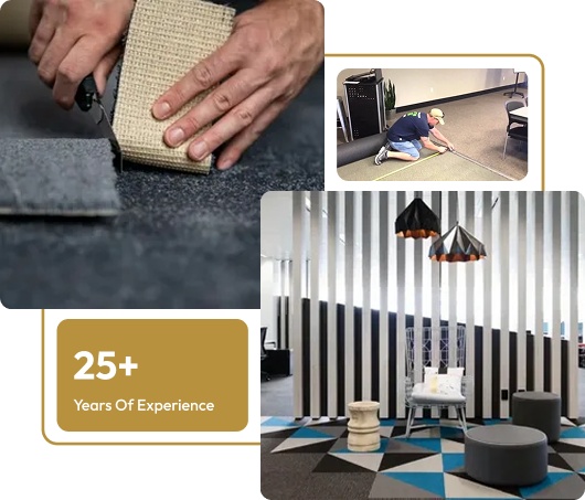 wall to wall office carpet Dubai installation