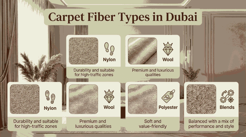 Choose the right wall to wall carpet material in Dubai