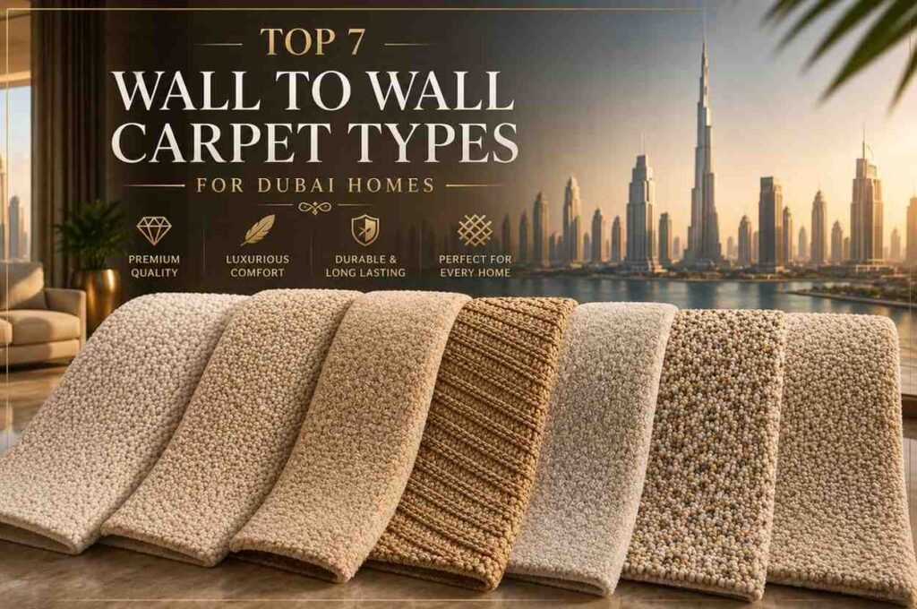 Wall to wall carpet types for Dubai home