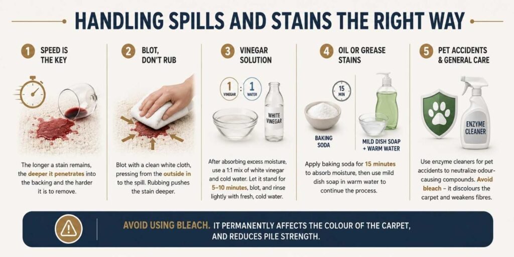 Handling Spills and Stains the Right Way