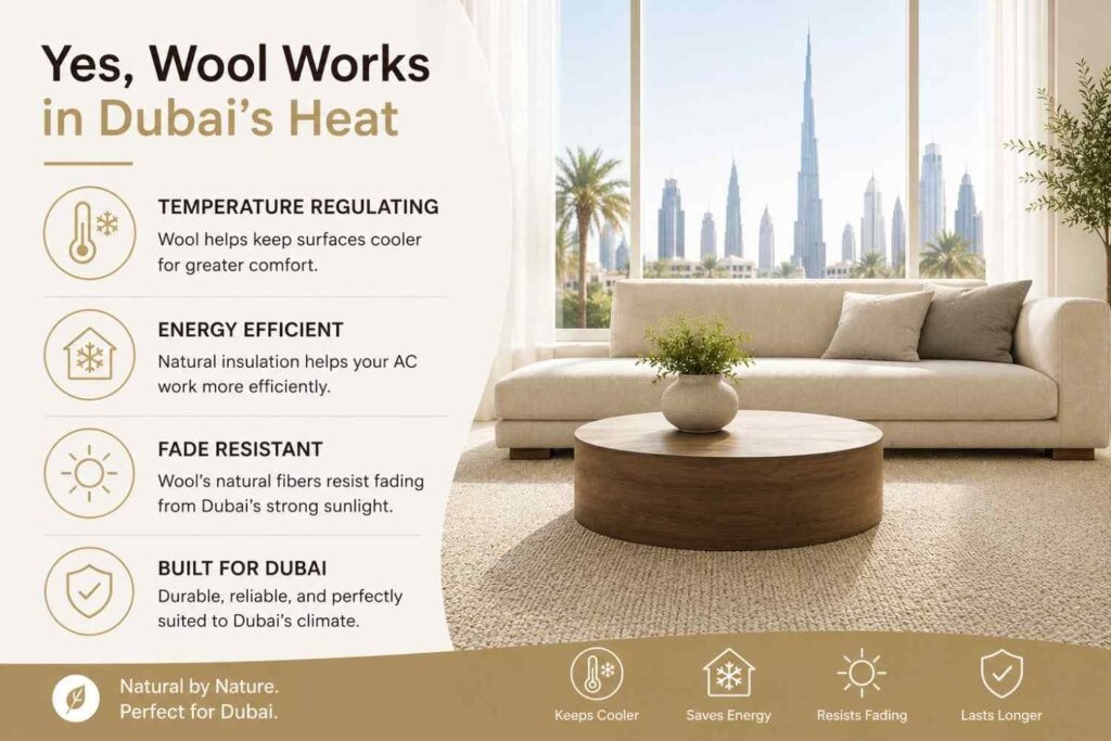 Can Wool Carpet Actually Handle Dubai's Climate?