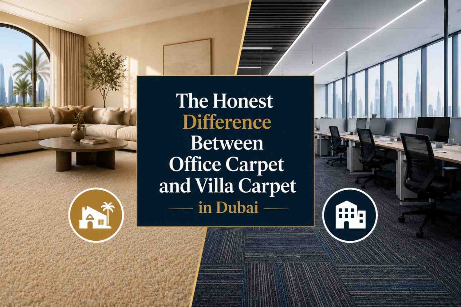 The Honest Difference Between Office Carpet and Villa Carpet in Dubai