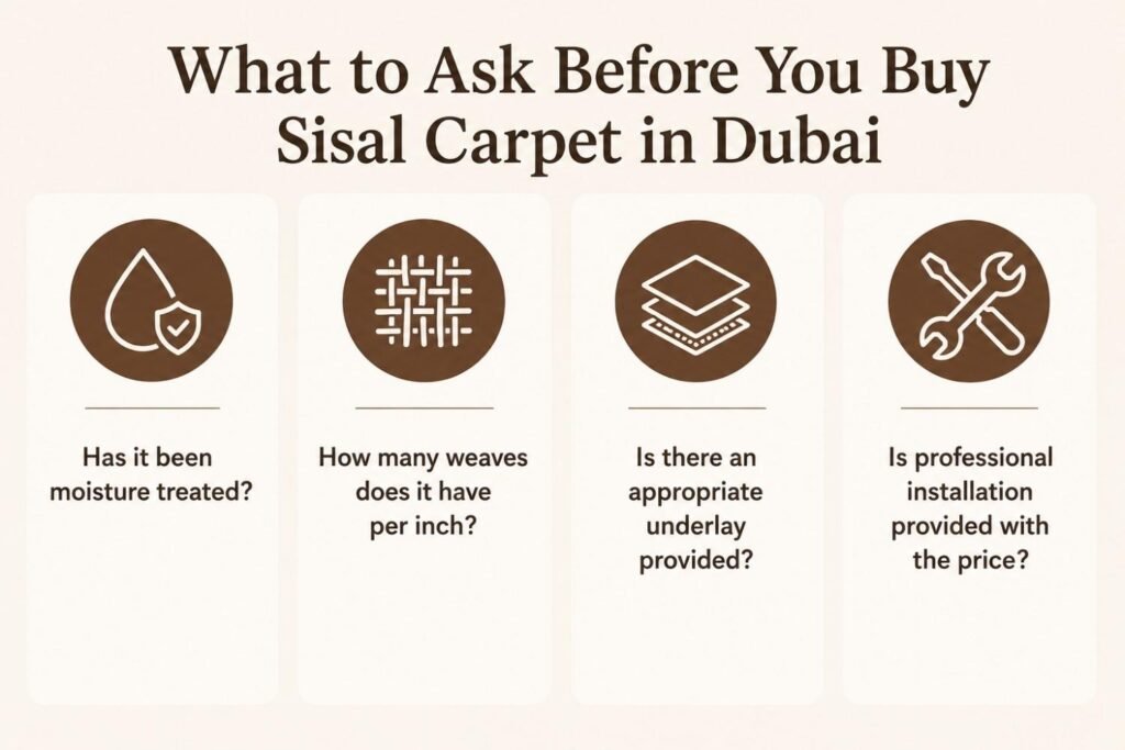 What to Ask Before You Buy Sisal Carpet in Dubai