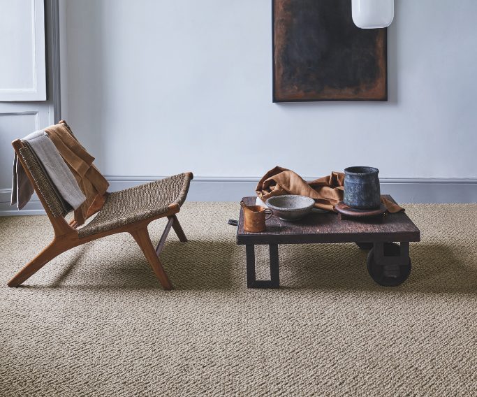 Soft textured sisal carpet Dubai room